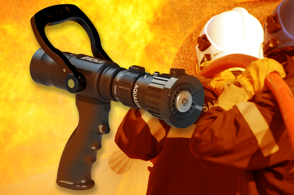 Buse D'Incendie RichVibe Haute Pression En Thermoplastique - 2,5 Cm NSTNH, Pour Lutte Contre Le Feu Et Arrosage Industriel